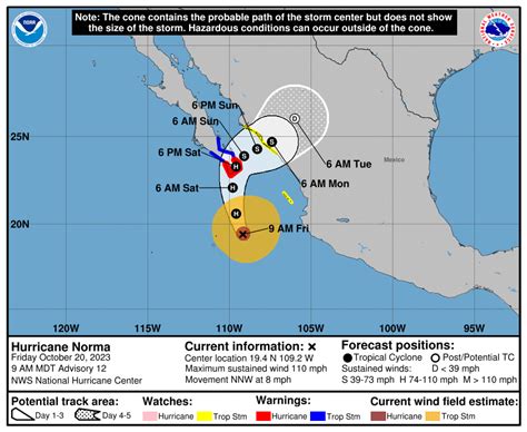 Hurricane Norma heads for Mexico’s Los Cabos resorts, and Tammy becomes hurricane in the Atlantic